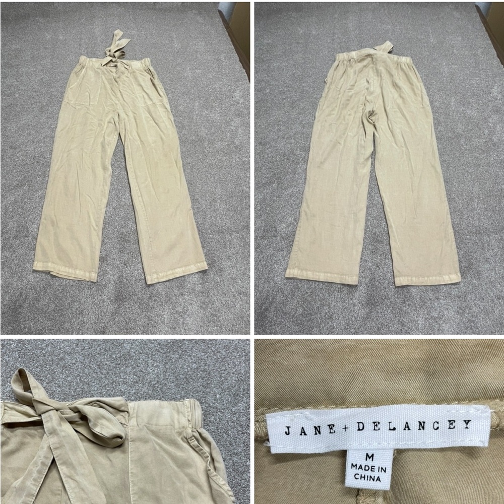 anthropology Jane + delancey womens paper bag pants sz medium Lyocell